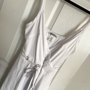 Stilettos white romper dress